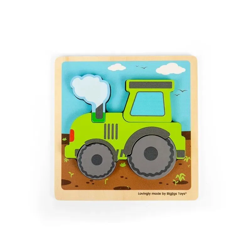 Vkladacie puzzle Traktor 5 ks