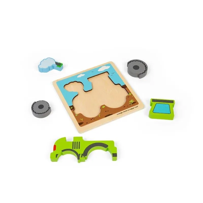 Vkladacie puzzle Traktor 5 ks
