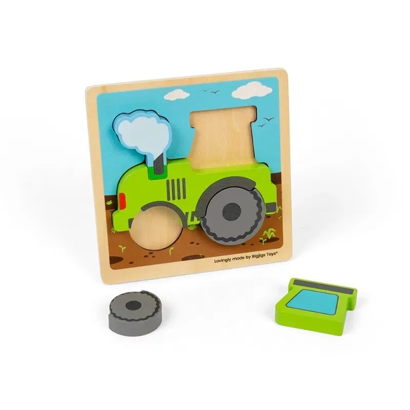 Vkladacie puzzle Traktor 5 ks