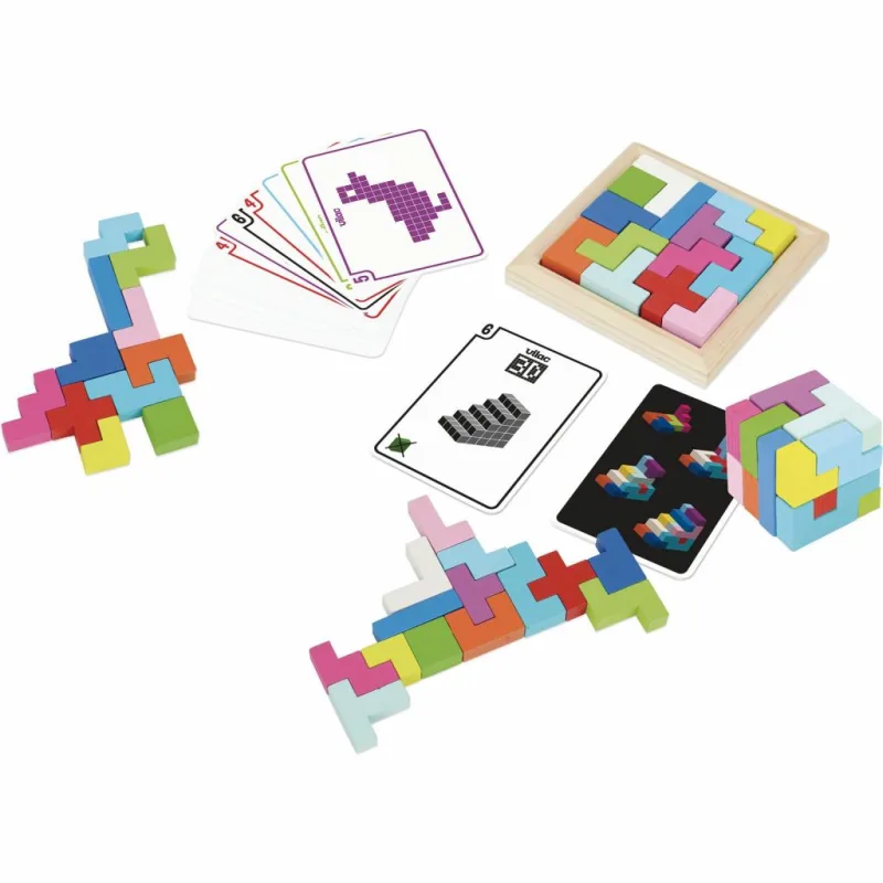 Tangram 3D farebný