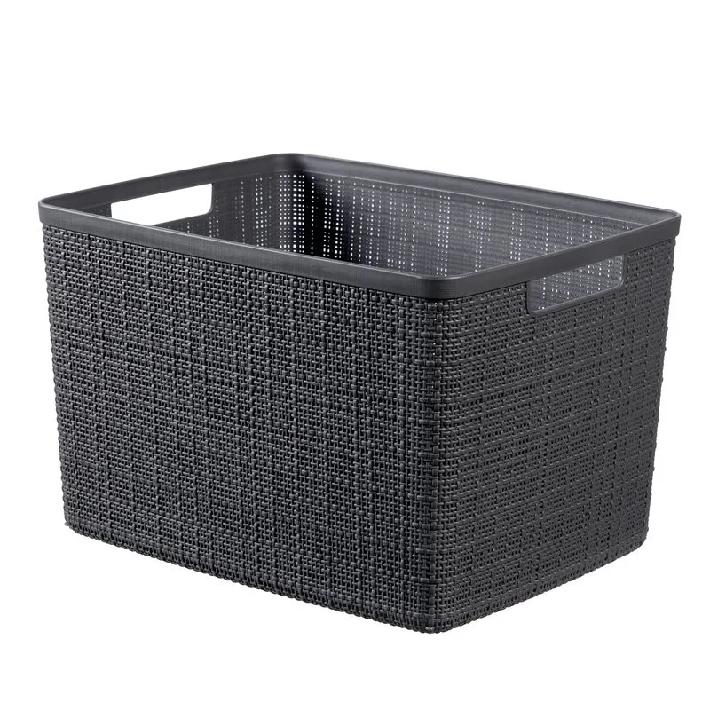 Kôš Curver JUTE L, 20 l, tmavosivý, 28×36×23 cm