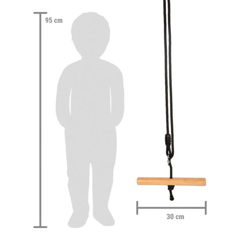Trapézová hojdačka Black Line