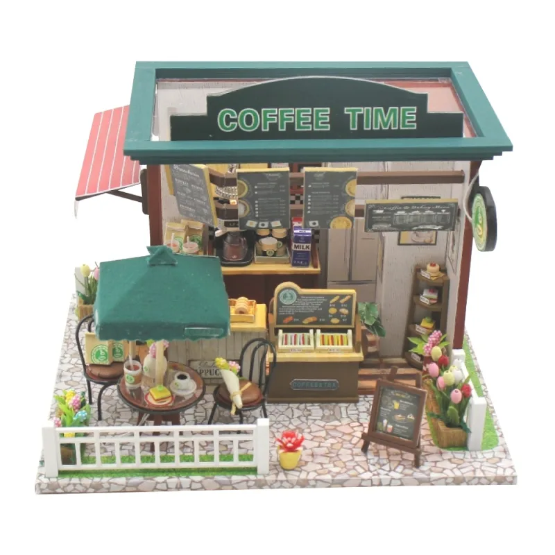 Dvěděti Miniatúra domčeka Čas na kávičku