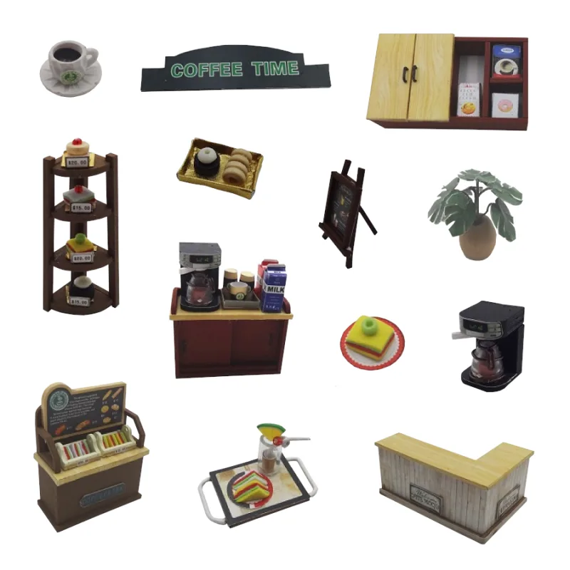 Dvěděti Miniatúra domčeka Čas na kávičku