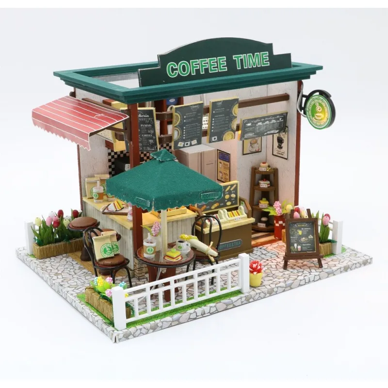Dvěděti Miniatúra domčeka Čas na kávičku