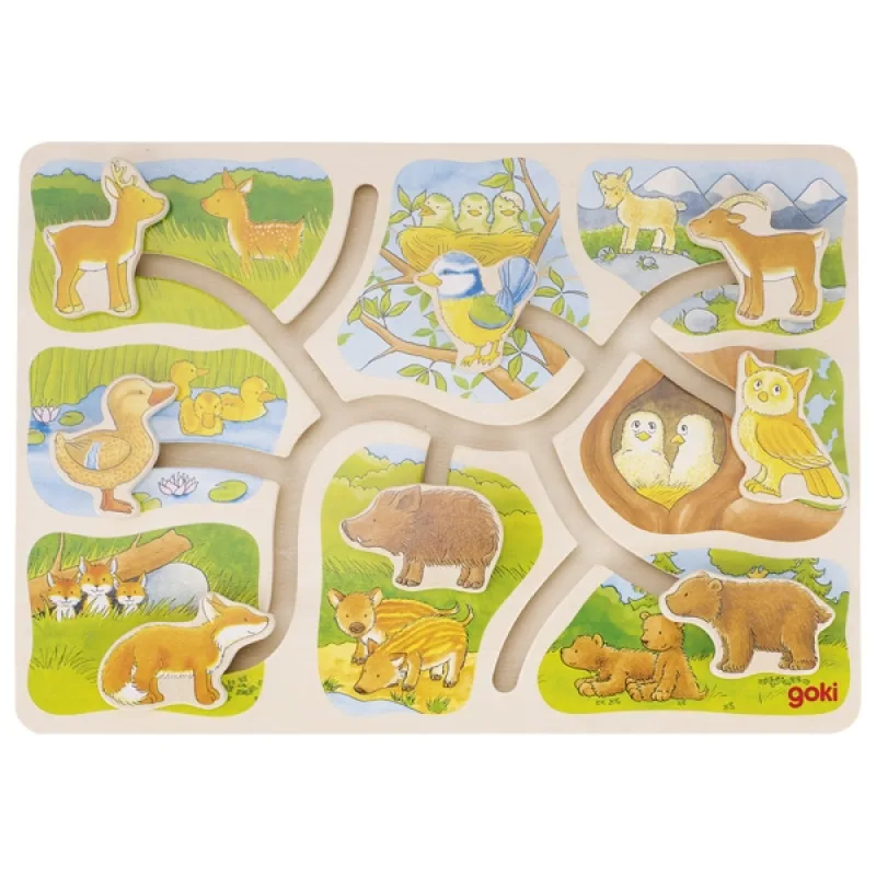 Goki Posuvné puzzle, kto komu patrí?