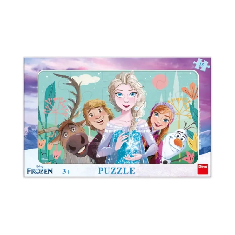 Dino Puzzle Frozen: Rodina 15 dielov