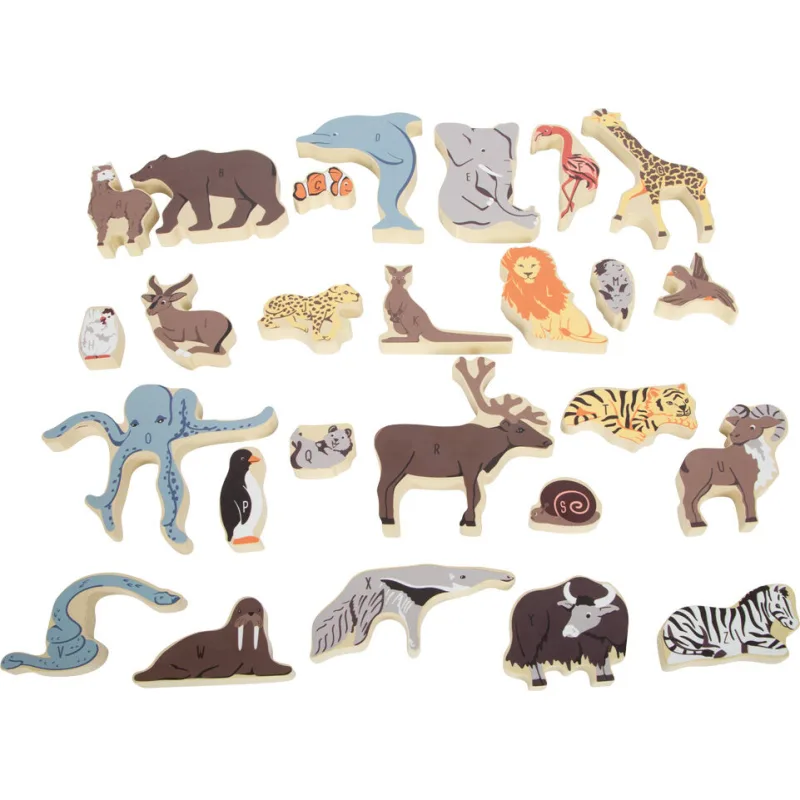 Zvieracie puzzle Písmená
