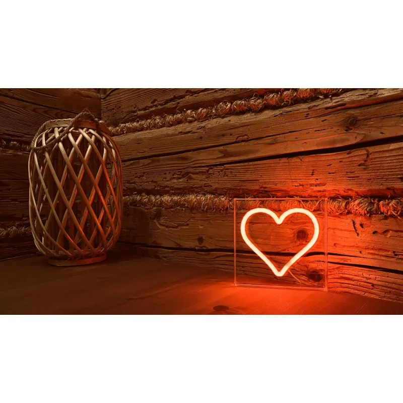 2Kids Toys LED NEON LIGHT lampička Srdce červené