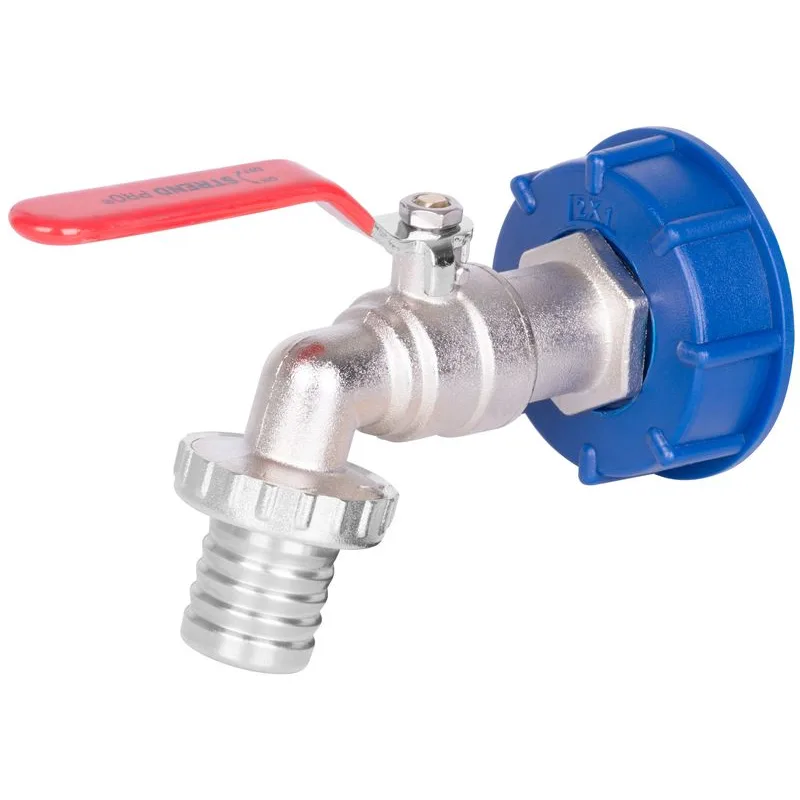 Sada na IBC nádrž – ventil 1 1/4", plastová redukcia 60 mm, výpust 1"