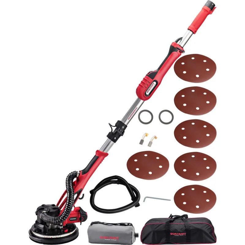 Brúska Worcraft DS09-215, 900W, 215 mm, na sadrokartón, s vakom, LED svetlo