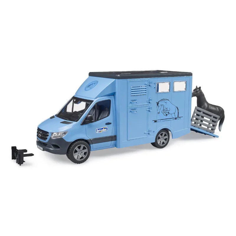 Bruder 2674 Vozidlo na prepravu zvierat MB Sprinter s figúrkou koňa