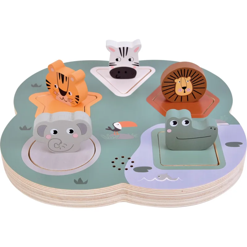 3D puzzle so zvukmi zvierat Safari