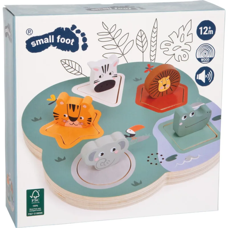 3D puzzle so zvukmi zvierat Safari