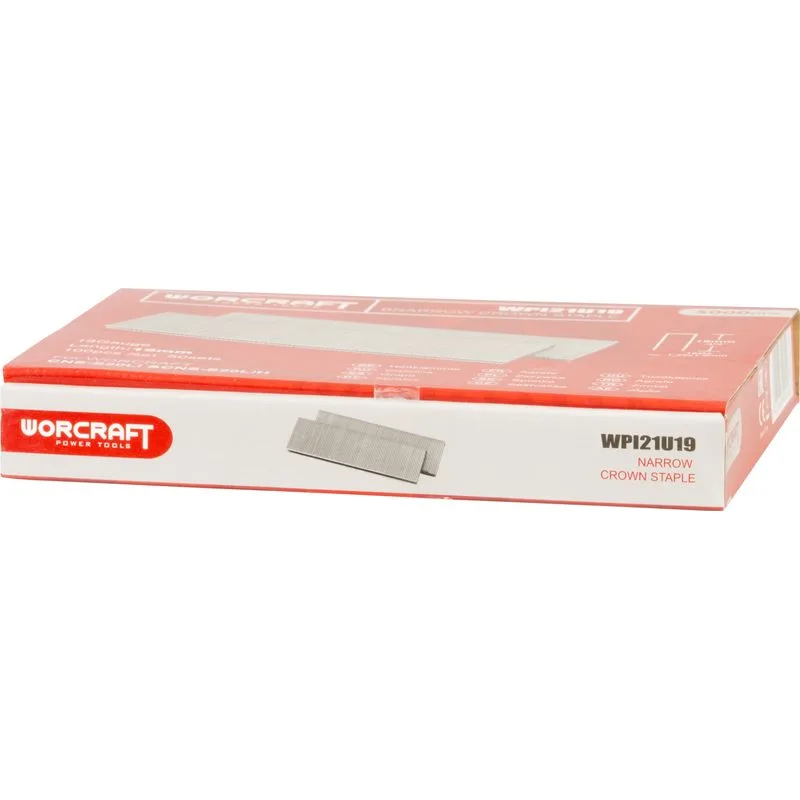 Spony do sponkovačky 19 mm, Typ U, balenie 5000 ks