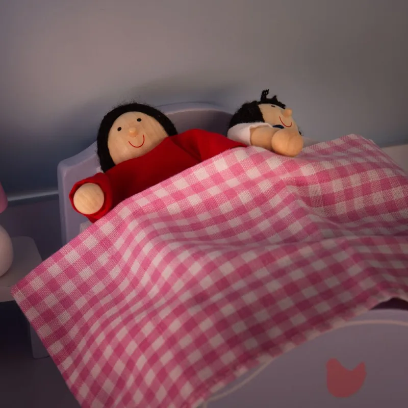 Tidlo Drevený nábytok spálne svetle fialovo-modrý