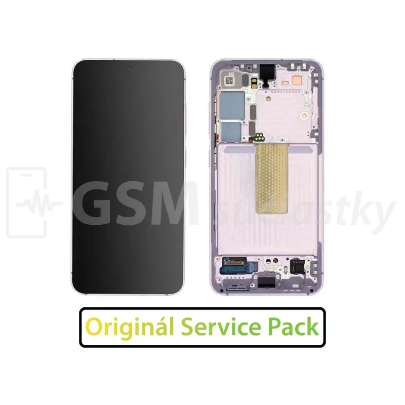 Samsung S916B Galaxy S23 Plus - LCD displej + Dotykové sklo a Rám Originál Farba: Lavender