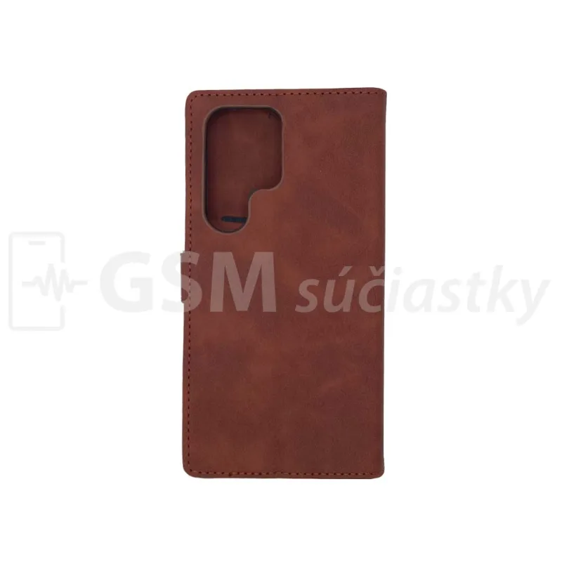 Magnet Book Knižkové diárové puzdro Samsung Galaxy S24 Ultra, S928 hnedé