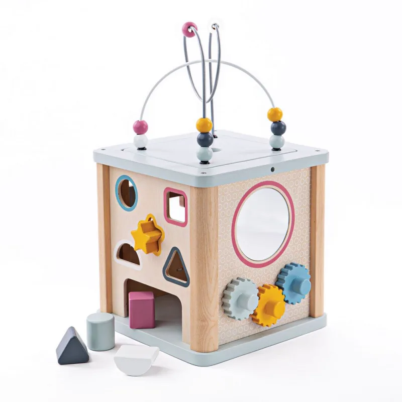 Bigjigs Toys Motorická aktívna kocka