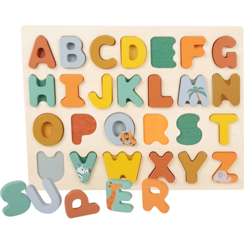 Vkladacie puzzle Safari abeceda