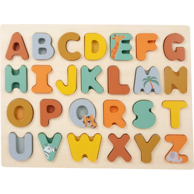 Vkladacie puzzle Safari abeceda