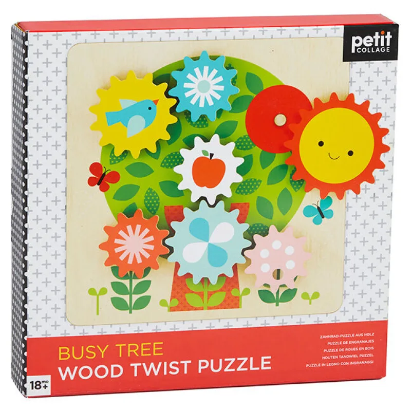 Petitcollage Puzzle ozubené kolieska Stromček