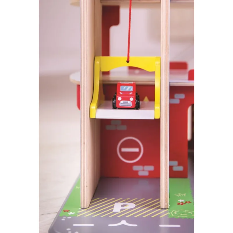 Bigjigs Toys Garáž s parkoviskom
