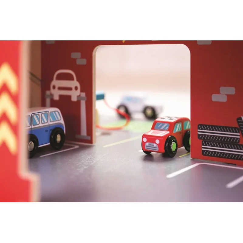 Bigjigs Toys Garáž s parkoviskom