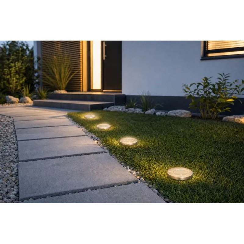Solárna lampa Gruid 12x14 cm – 4 LED, balenie 2 ks