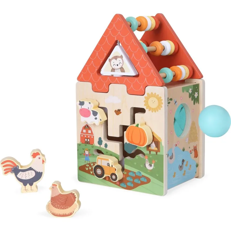2Kids Toys Motorická kocka Farma 2v1