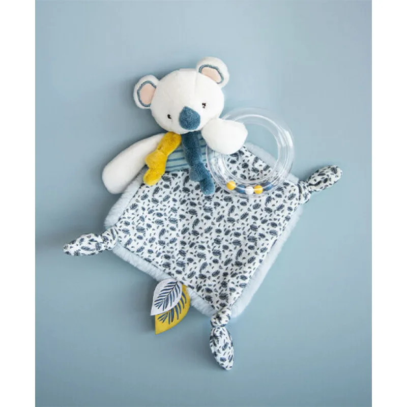 Doudou Darčeková sada - Koala Yoca s hrkálkou 22 cm
