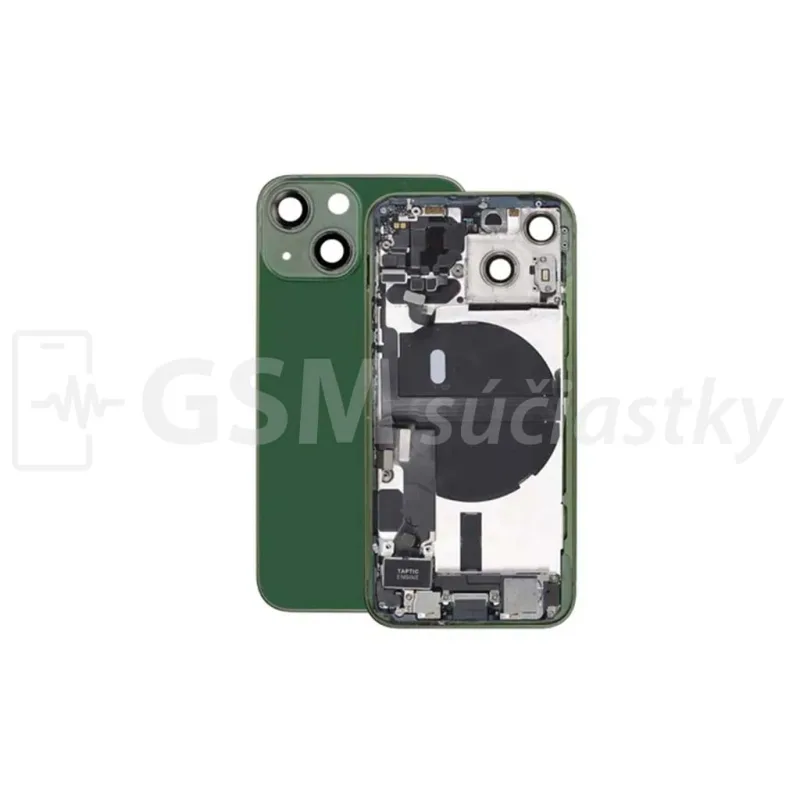iPhone 13 mini - Zadný Housing s Malými Dielmi - Zelený