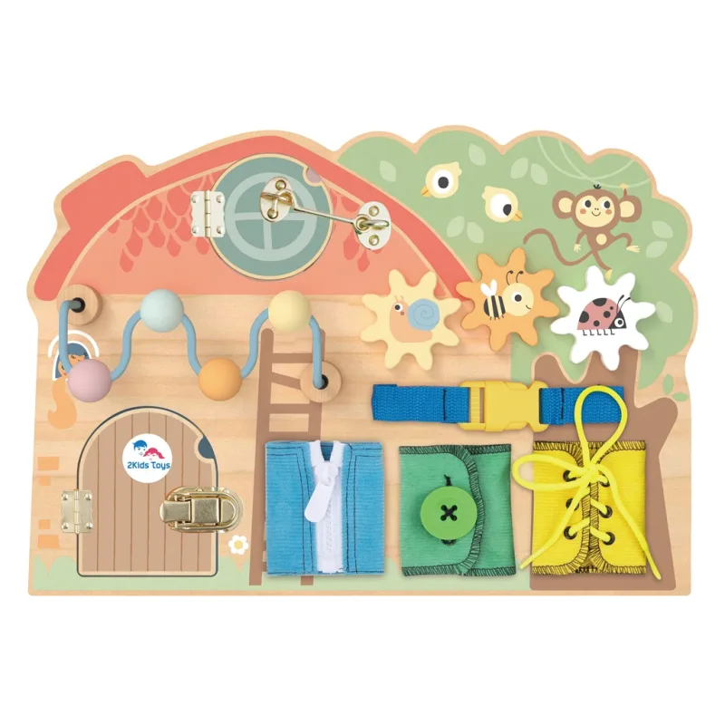 2Kids Toys Activity board Domček so zvieratkami
