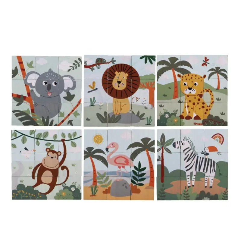 2Kids Toys Drevené kocky Safari