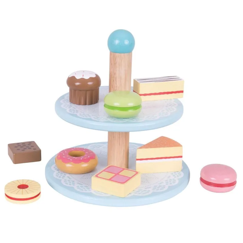 Bigjigs Toys Stojan s koláčikmi