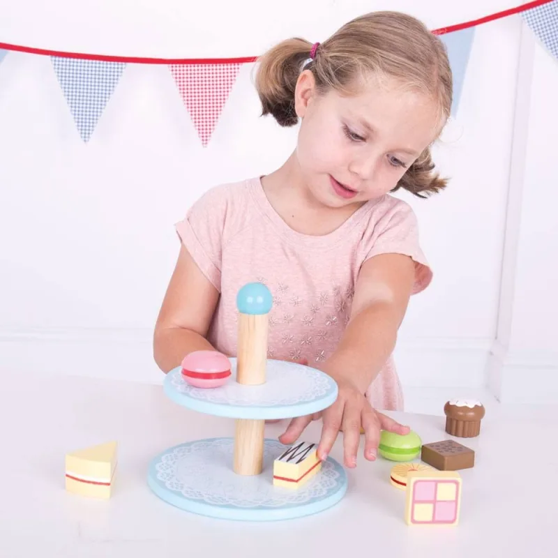 Bigjigs Toys Stojan s koláčikmi