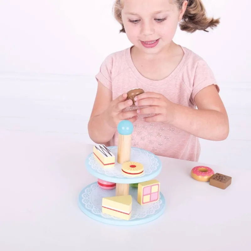 Bigjigs Toys Stojan s koláčikmi
