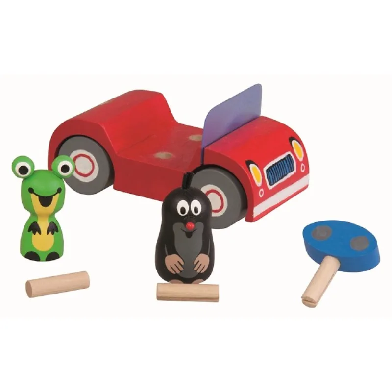 Detoa Krtko na výlete - červené auto