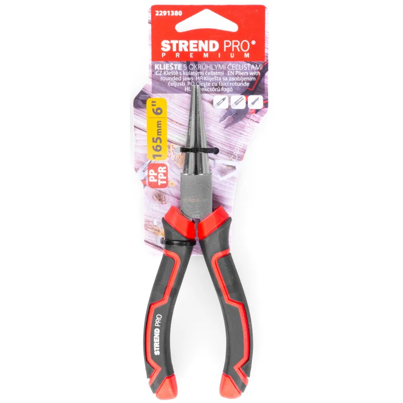 Kliešte Strend Pro Premium ComfortGrip DL415, 160 mm, rovné, na poistné krúžky