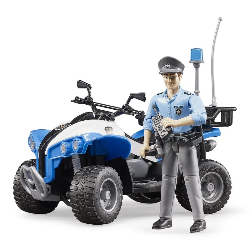 Bruder 63010 Policajná štvorkolka s figúrkou a vybavením