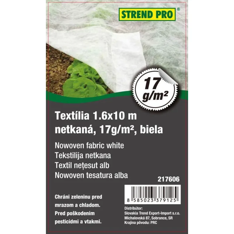 Netkaná textília Garden B1106, 1,6x10 m, biela
