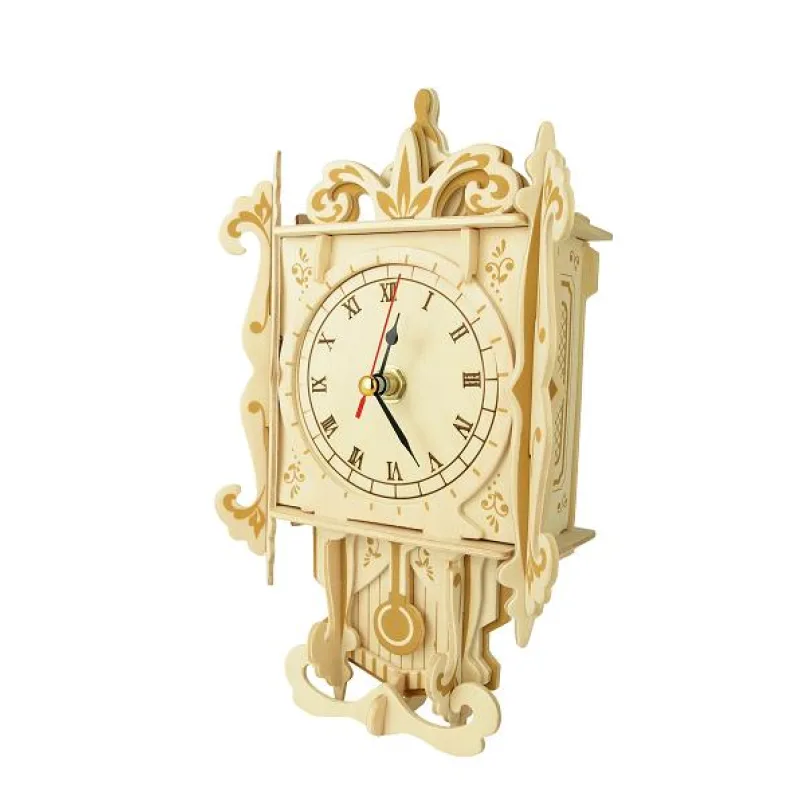 Woodcraft Drevené 3D puzzle Hodiny 2 PF004