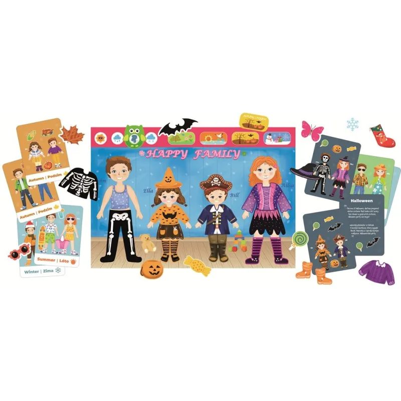2Kids Toys Magnetické obliekanie Rodina