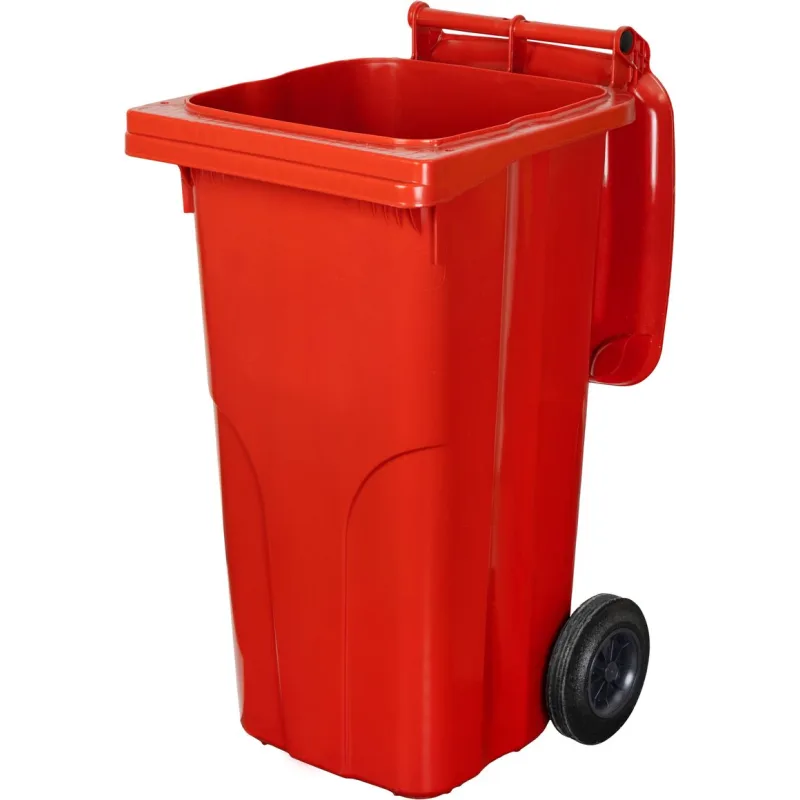 Smetná nádoba MGB 120 l, plastová, červená, HDPE