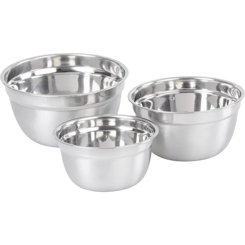 Miska MagicHome, nerez, s vekom, sada 3 ks, 14-16-18 cm