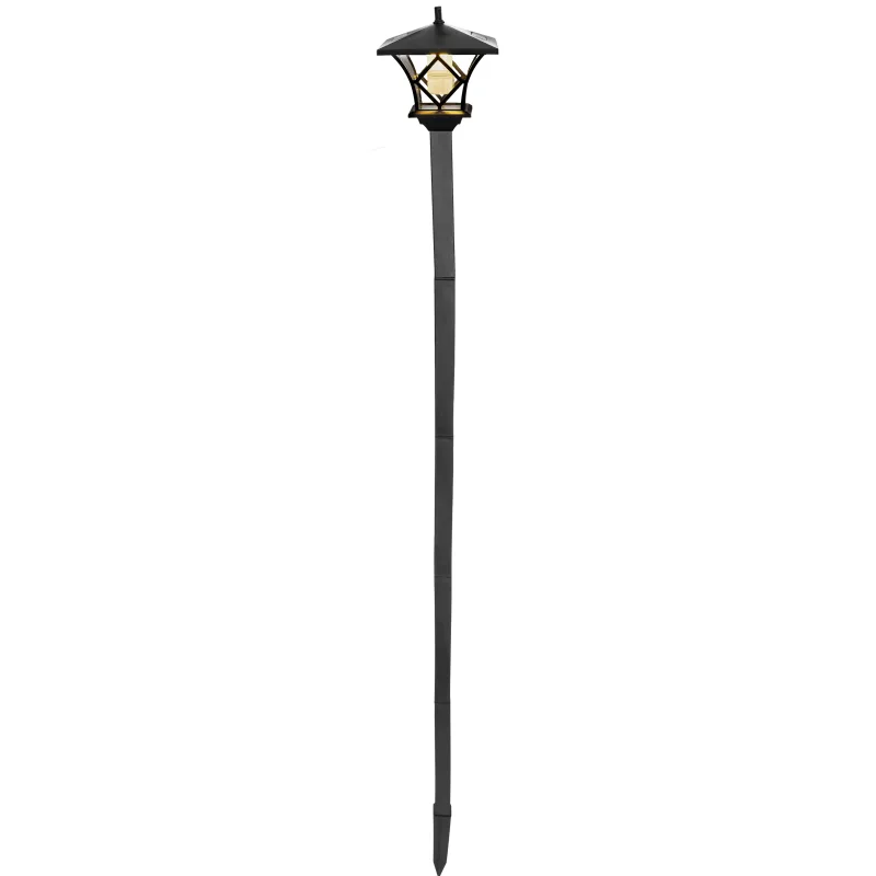 Solárna lampa Zia, 2x LED, 17x17x153 cm