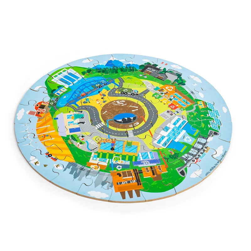 Bigjigs Toys Kruhové puzzle Recyklácia