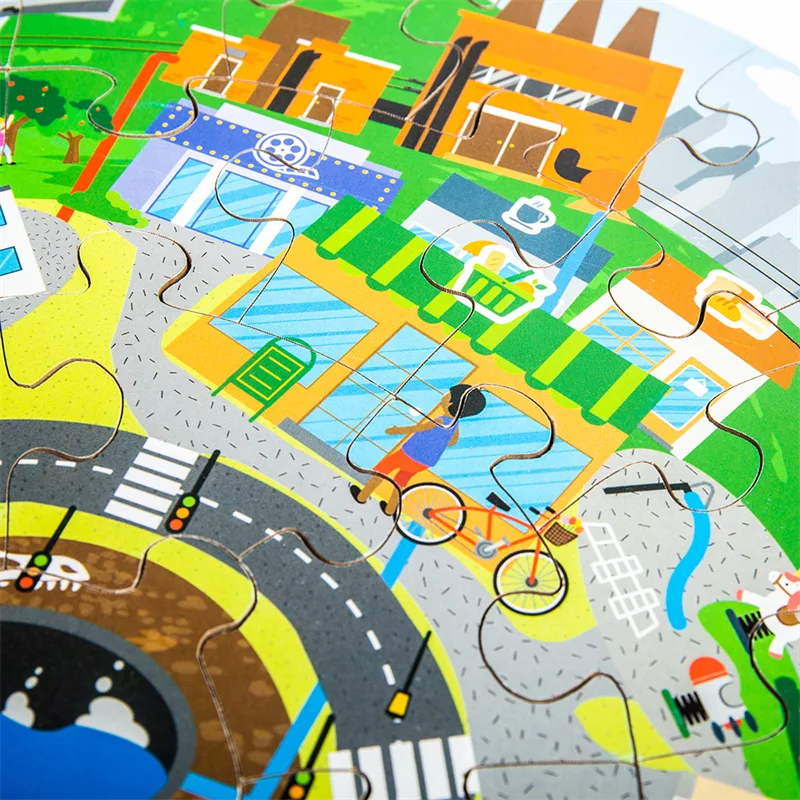 Bigjigs Toys Kruhové puzzle Recyklácia