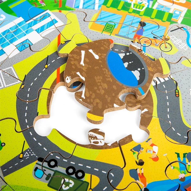 Bigjigs Toys Kruhové puzzle Recyklácia