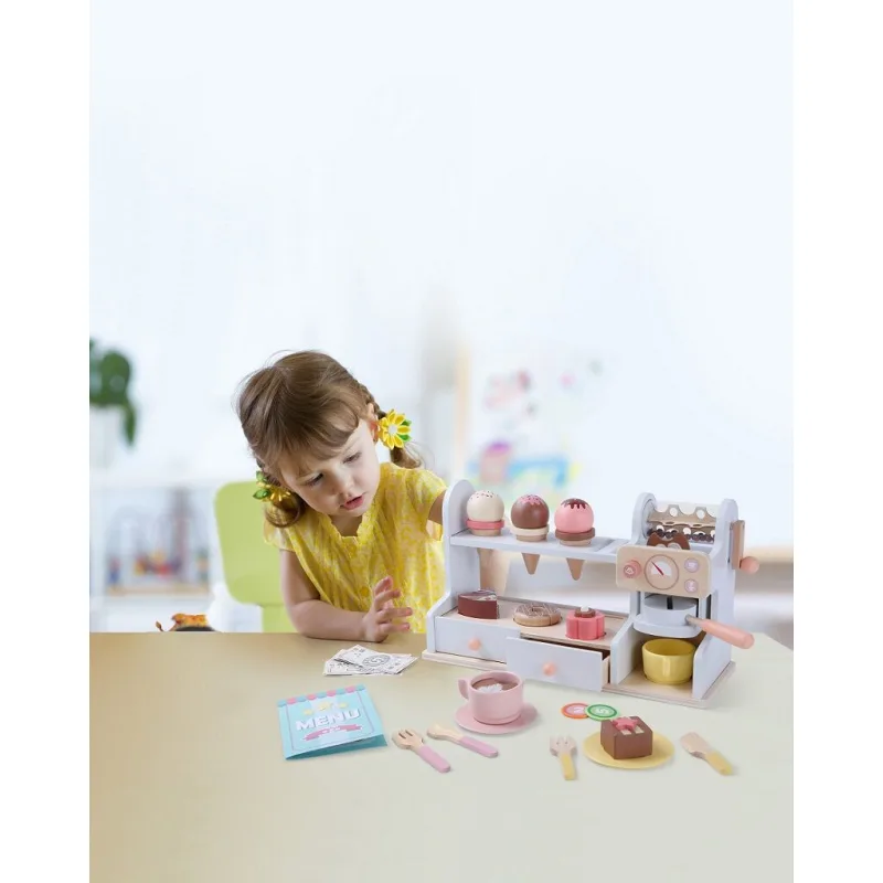 2Kids Toys Drevená cukráreň 2 v 1